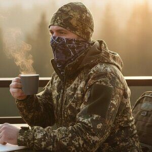 Turtle Fur Totally Tubular Neck Gaiter Moonshine Camo Harvest Moon